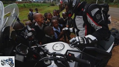 Motorcycle tour - on the road in Lesotho - South Africa