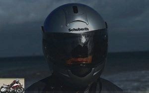 Schuberth C3 helmet worn
