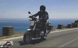 BMW R1200R by the sea