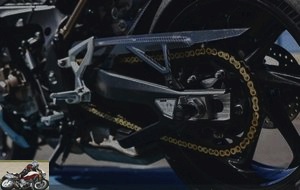 The swing arm has been lengthened for more stability