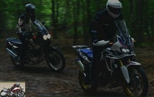 XRV 750 and CRF1000L off-road