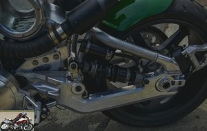 The RaceTech rear shock is also adjustable