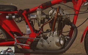 The 340cc single-cylinder engine is based in part on that of the Sebring