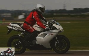 Ducati 848 straight line