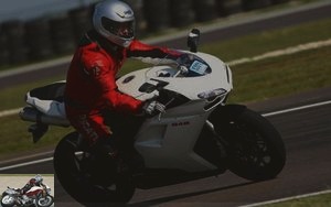 Ducati 848 on track