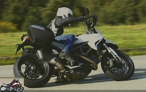 Ducati Hyperstrada on motorway