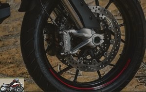 Front brake of the Ducati Multistrada 950 S