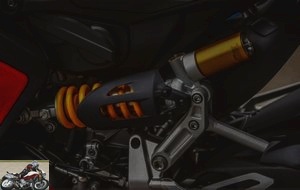 The shock absorber of the Ducati Panigale V2