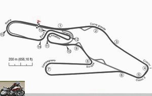 The route of the Vallelunga circuit