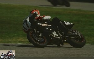 Miguel Duhamel on the Harley-Davidson VR 1000 at Daytona in 1994