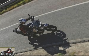 The Guzzi is very manoeuvrable at low speed