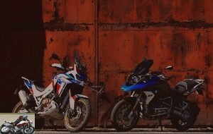 Motorcycle comparison BMW 1250 GS / Honda Africa Twin 1100