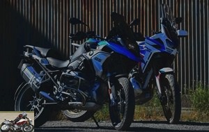 BMW 1250 GS and Honda Africa Twin 1100 side by side