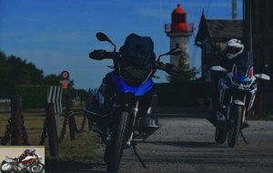 BMW 1250 GS and Honda Africa Twin 1100 on a daily basis