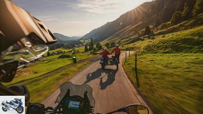 MOTORCYCLE tour tip - With a team through the Allgau Alps