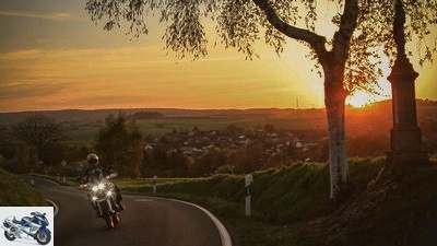 Motorcycle tour tip North Eifel - Rursee tour and Nonnenbach tour