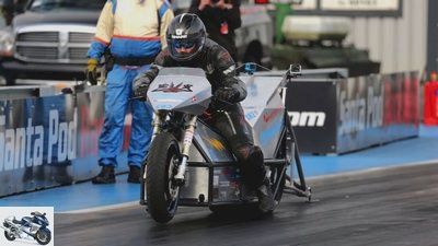 New quarter mile sprint record with an e-motorcycle