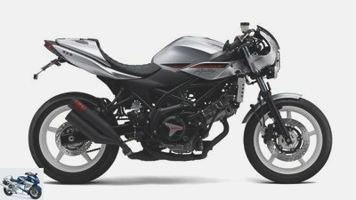 New presentation of the Suzuki SV 650 as a cafe racer
