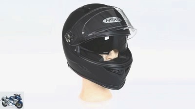 Nexo fiberglass sport full-face helmet in the test