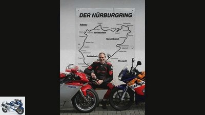 Nordschleife with 125 and 1000 cc