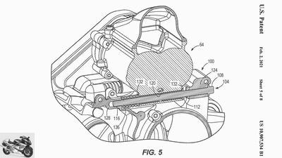 Patent for Harley-Davidson with compressor