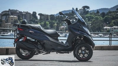 Piaggio MP3 400 hpe: New three-wheeler version with 35.4 hp