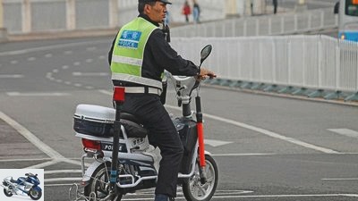Police motorcycles in China
