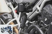 Product test photo equipment for motorcyclists