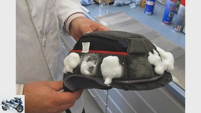 Product test: visor and upholstery cleaner for helmets