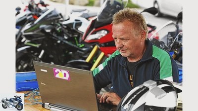 PS reader question about motorcycle technology - translation for the racetrack