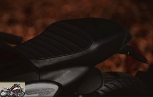 Faux leather padded saddle