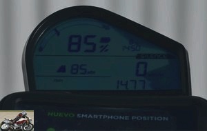 Complete and readable LCD instrument panel