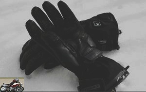The underside of the Esquad Miler 2 heated gloves