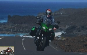 The Kawasaki Versys 1000 SE on the fast track