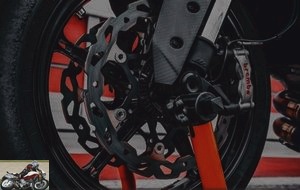 Braking is provided at the front by Brembo Stylema calipers