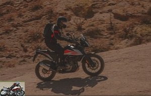 The 390 Adventure has an off-road driving mode