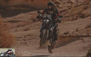 The KTM 390 Adventure can count on its WP suspensions for off-road trips