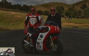 Scott and Bob Webster around the Martin Kawasaki 1230 Motorcycle
