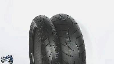 Tire test 2013: touring tires 120-70 ZR 17, 180-55 ZR 17