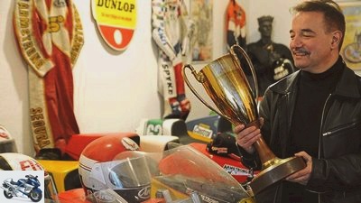 Portrait of racing machine collector Wolfhart Krischke