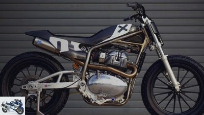 Royal Enfield Twins FT: Flat Tracker shown at EICMA