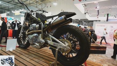 Royal Enfield Twins FT: Flat Tracker shown at EICMA