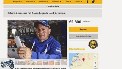 Sahara motorcycle trip with Dakar professional Jordi Arcarons