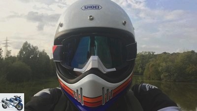 Shoei EX-Zero retro helmet 2018 practice test