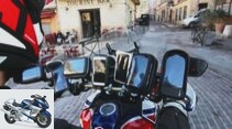 Smartphone, mobile phone, GPS mount motorcycle 2018 test