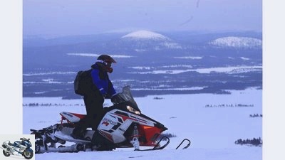 Snowmobiling in Lapland with the MOTORRAD action team