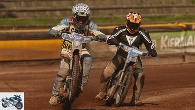 Speedway training for the boss at the long-course world champion Karl Maier