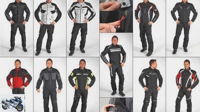 Sporty motorcycle all-round textile suits in the test