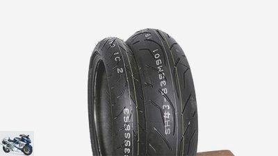 Sports tires 120-70 ZR 17 and 190-55 ZR 17
