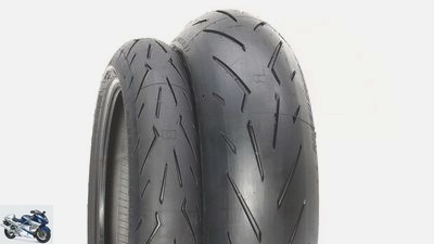 Sports tire 2021 on the Yamaha R1 in the test